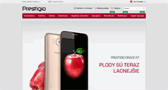 Desktop Screenshot of prestigio.sk
